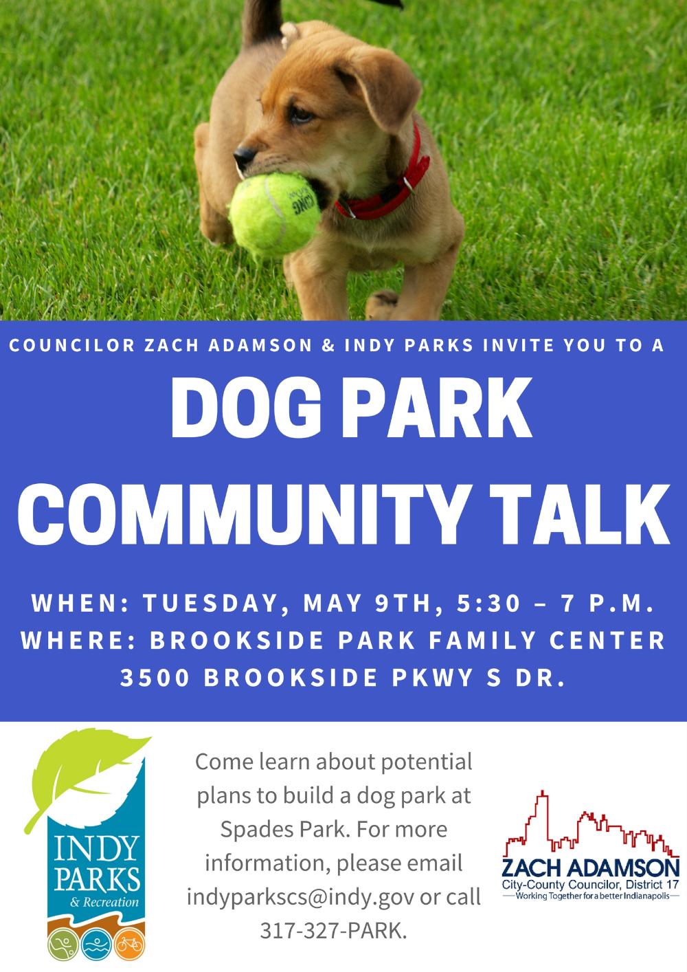 Downtown needs a Dog Park. Join the discussion!